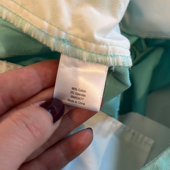 Ana Turquoise Trill Shorts Size 8 - Picture 4 of 4